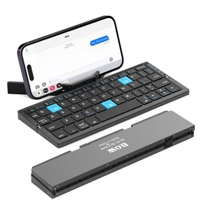Sikai Clavier sans Fil avec Support pour Téléphone Portable Rechargeable et P... - Photo 1/9