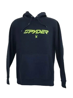 Spyder Sudadera con Capucha Para Hombres Pequeña Azul Frontera Pullover Sudadera Spellout Logo Adulto  Foto 1 de 4
