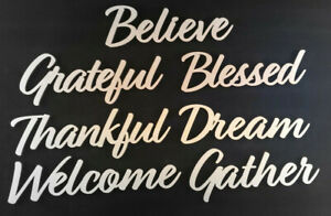 Believe, Thankful, Gather, etc. Your Choice From 7 Words for decoration.