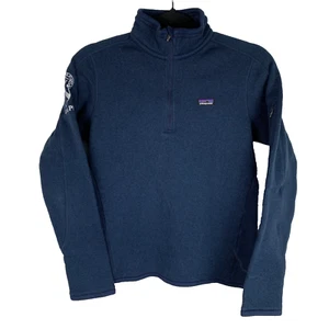 Patagonia Branded Better Sweater® 1/4 Zip Fleece Blau Damen Größe Small S - Bild 1 von 11