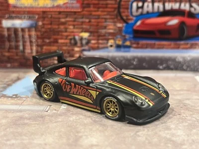 Hot Wheels 55th Anniversary Black Gold Porsche 993 GT2 Real Riders Swap CUSTOM - Image 1 of 4