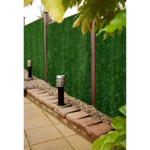 Best Artificial Conifer Leaf Screening Hedge Wall Garden Fence Landscaping Roll - Picture 1 of 8