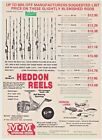1975 Heddon Fishing Reels Fishing Rods Heddon Lures Vintage Print Ad Man Cave 