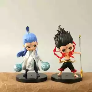 2pcs Nezha Birth Of The Demon Child Nezha Aobing Cartoon Figures Model Ornament - Picture 1 of 7