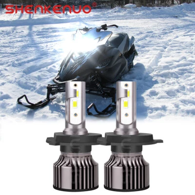 2 faros H4 SUPER LED para Yamaha Apex GT RX10GT 2006-2010 bombillas moto de nieve EE. UU. Foto 1 de 4