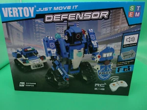 VERTOY Robot Building Kit for Kids 6-12 STEM Remote Control Policeman - Picture 1 of 5