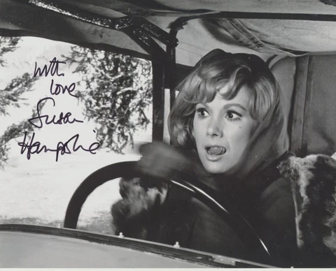 Susan Hampshire In Person signed photo - Monte Carlo or Bust! - A513 Cover