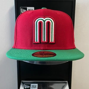 Mexican National Baseball Team - 59FIFTY Fitted New Era Cap - Red / Green - Picture 1 of 3