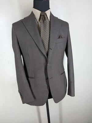 Berg & Berg Recent Made In Italy Brown Wool  Blazer-No Pants-US  40 R-NEAR MINT - Image 1 of 4