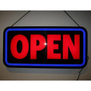 Offenes fettes rechteckiges LED-Schild von Neonetics 5OPENB - Bild 1 von 1