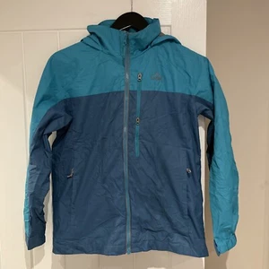 Vintage L.L.Bean Windbreaker Jacket Full Zip Hooded Green Blue Size Medium - Picture 1 of 10