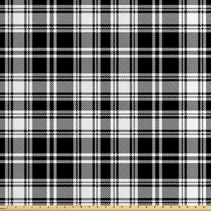 Abstrakt Satin Stoff als Meterware Britische Tartan-Muster - Bild 1 von 11