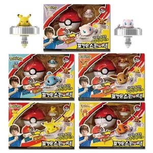 Pokemon Spin Attack Pikachu MEW SQUIRTLE Eevee Beyblade Style Battle Top Kid Toy - Picture 1 of 15
