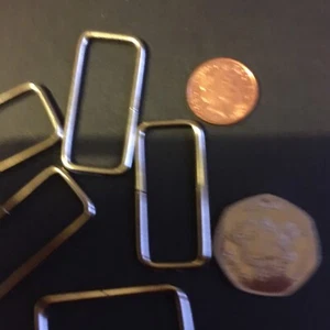 10 X 38 mm Metal Oblong webbing Non-Welded Durable Fasteners Buckles. Uk Post - Picture 1 of 2