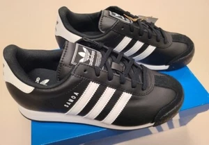 adidas Samoa J Youth Unisex 7 black white - Picture 1 of 7