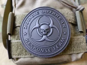 Zombie Outbreak Response Team Patch, blackops / toppa in gomma 3D - Foto 1 di 6