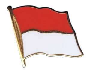 Indonesien Flaggen Pin Fahnen Pins Fahnenpin Flaggenpin Anstecker - Picture 1 of 1