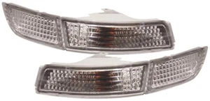 TOYOTA MR2 2 91-99 CRYSTAL CLEAR CHROME FRONT INDICATORS REPEATERS LIGHTS - Picture 1 of 3