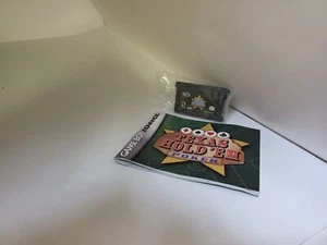 TEXAS HOLD 'EM POKER GAME & INSTRUCTION MANUAL FOR GAMEBOY ADVANCE NEVER USED - Picture 1 of 2