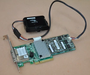 INTEL RS25SB008 6Gb/s PCIe 1GB cache Battery RAID Card w/Dual External SAS Ports - Picture 1 of 2