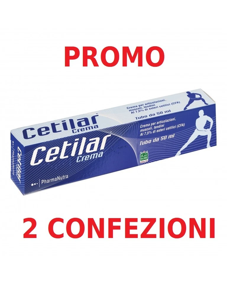 CETILAR® Crema per articolazioni, muscoli, tendini. tubo 50 ml ►PROMO BIPACK◄