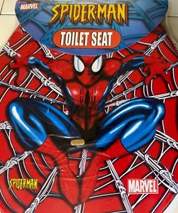 RARE Marvel Spiderman Jay Franco Soft Designed Cushioned Toilet Seat Padded 2005 - Picture 1 of 7