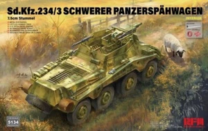 Rye Field 1/35 SdKfz 234/3 Schwerer Panzerspahwagen 7.5cm Stummel #RM-5134 📌USA - Picture 1 of 5