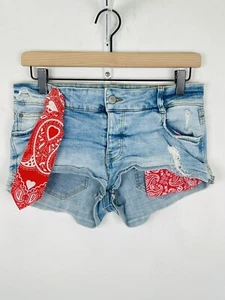 Zara Distressed Cuttoffs Shorts Jean Shorts Size 6 - Picture 1 of 7