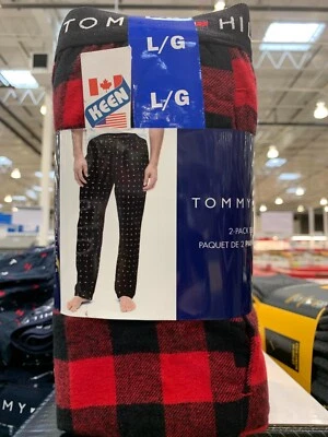 2PK, "L", MULTICOLOR, TOMMY HILFIGER Canadá PANTALÓN FRANELA HOMBRE Foto 1 de 4