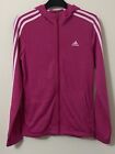 Adidas zip jacket girls Aged 13-14 Years Pink Three Stripes