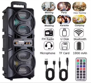3000W Bluetooth Party Lautsprecher Subwoofer DJ Karaoke Bass Laut Soundsystem - Bild 1 von 7