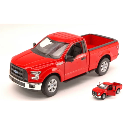 FORD F-150 REGULAR CAB PICK UP 2015 RED 1:24 Welly Auto Stradali Modellino Nuovo - Immagine 1 di 1
