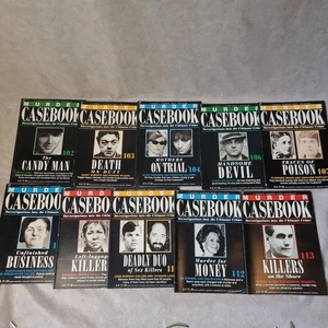 Murder Casebook Magazines - Various From 102 - 113 / 10 Editions - Foto 1 di 14