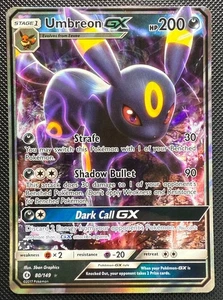 Juego de cartas coleccionables Pokémon Umbreon GX (80/149) 2017 Sun & Moon Holo raro [MP - LP] - Imagen 1 de 2
