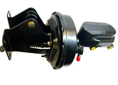 Se adapta a Jeep CJ7 y CJ5 1974 1986 9" negro potenciador fresado maestro frenos de tambor Foto 1 de 4