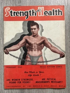 STRENGTH & HEALTH Magazine PAUL COMO + SERVICEMEN + STRONGMEN FEB 1943 V 11 NO 2 - Picture 1 of 24