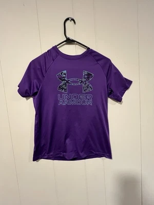 Under Armour Shirt Purple Youth Large Unisex  - Image 1 of 4