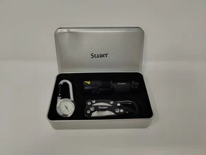 Stauer Survival Box in Original Stainless Steel Box 31258 NEW Open Box - Picture 1 of 9