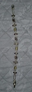 Pulsera Mujer Muy Bonita Morada Y Tostada Sin Marcas 7" Muy Buen Estado - Imagen 1 de 5