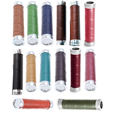 Brooks Slender ECHT LEDER Leather Grips Fahrrad Lenker Griffe Lenkergriffe 130mm - Bild 1 von 4