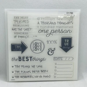 Close To My Heart CTMH D1786 Quotable Words New Acrylic Stamp Set T - Picture 1 of 1