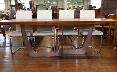 Italian Mid Century Modern Dining Table and Effezeta Chairs Set - Image 1 of 4