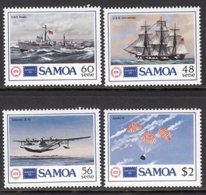 SAMOA 1986 BARCOS AVIONES ESPACIO APOLLO 10 AMERIPEX'86 - Imagen 1 de 1