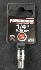 Powerbuilt 1/4" 6,35mm Socket 1/4 Drive #648273M - Bild 1 von 3