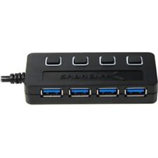 Sabrent 4 Port USB 3.0 Hub With Individual LED Power Switches HB Um43 Easy Setup