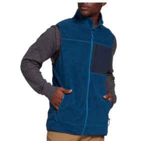 Alpine Design Vest Mens Large Mountain Moss Soft Fleece Full Zip Blue Heather - Picture 1 of 5
