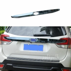 For Subaru Forester 2019-22 Steel Black Rear Door Trunk Lid Tailgate Cover Trim - Picture 1 of 6