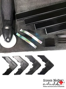 Window Screen Frame Replacement Kit-5/16"x3/4" BLACK Window Screen frame 36"x36" - Picture 1 of 3