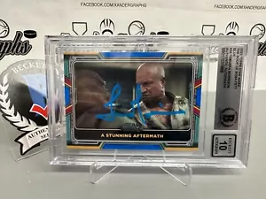 TEMUERA MORRISON 2022 TOPPS SIGNED BOBA FETT ON CARD AUTO BECKETT BGS SLABBED 10 - Bild 1 von 8