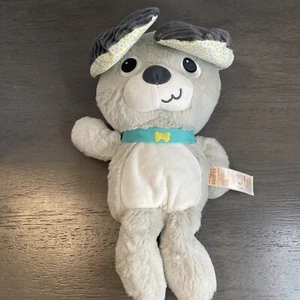 Bright Starts Belly Laughs Puppy Dog Plush Musical Giggles Peek A Boo  9 Inch - Picture 1 of 3